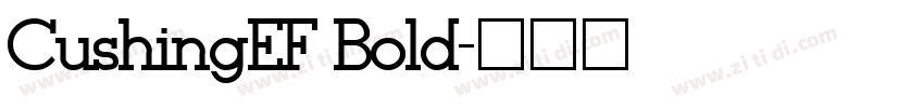 CushingEF Bold字体转换